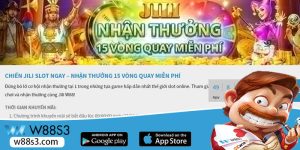Chiến Jili Slot Nhận Ngay 15 Vòng Quay Miễn Phí