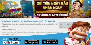 Khuyến Mãi Trải Nghiệm 18 Vòng Quay Cho Nạp Tiền Lần Đầu